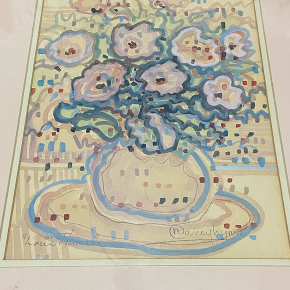 Nancy Lynn Original Flowers Modern Abstract Impressionist Watercolor Art - Picture 2 of 4